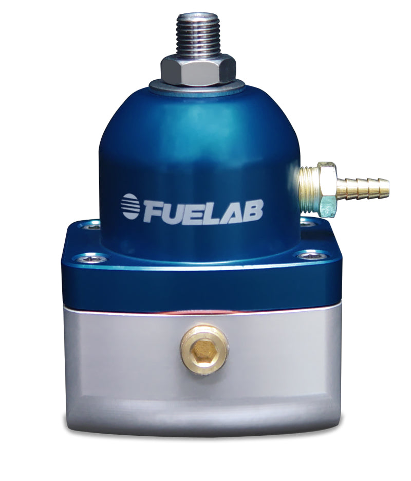 Fuelab 515 Carb Adjustable FPR Large Seat 1-3 PSI (2) -10AN In (1) -6AN Return - Blue 51505-3-L-L 51505-3-L-L Photo - Primary