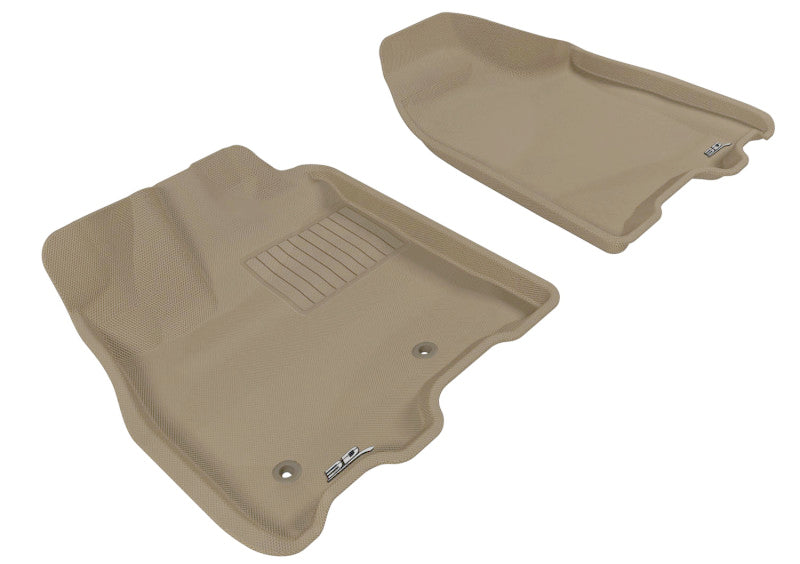 3D MAXpider 2011-2012 Toyota Sienna Kagu 1st Row Floormat - Tan L1TY05611502 L1TY05611502 Photo - Primary