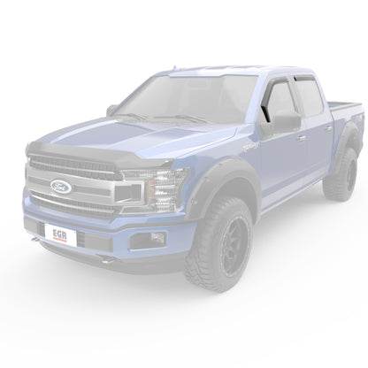 EGR 15+ Ford F150 Super Cab In-Channel Window Visors - Set of 4 (573471) 573471 573471 Photo - Mounted