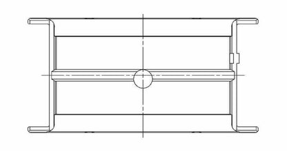 ACL Chevrolet V8 396/402/427/454 Race Series 10 Oversize Main Bearing Set - CT-1 Coated 5M829HC-10 5M829HC-10 Technical Drawing