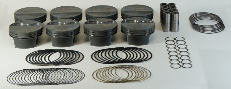 Mahle MS Piston Set GM LS 384ci 3.908in Bore 4in Stroke 6.125in Rod .927 Pin -14cc 10.1 CR Set of 8 930219808 930219808 Photo - Primary