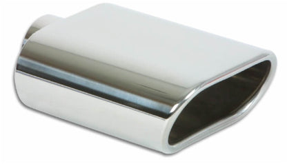 Vibrant Oval Stainless Steel Tip 5.5" x 3" (Single Wall, Angle Cut) 1405 Photo - Primary