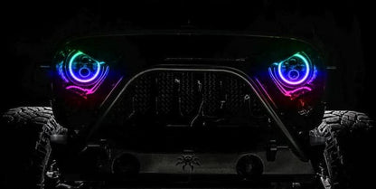 ORACLE Lighting Oracle Jeep Wrangler JL/Gladiator JT 7in. High Powered LED Headlights (Pair) - Dynamic - Dynamic 5769J-332 5769J-332 Photo - lifestyle view