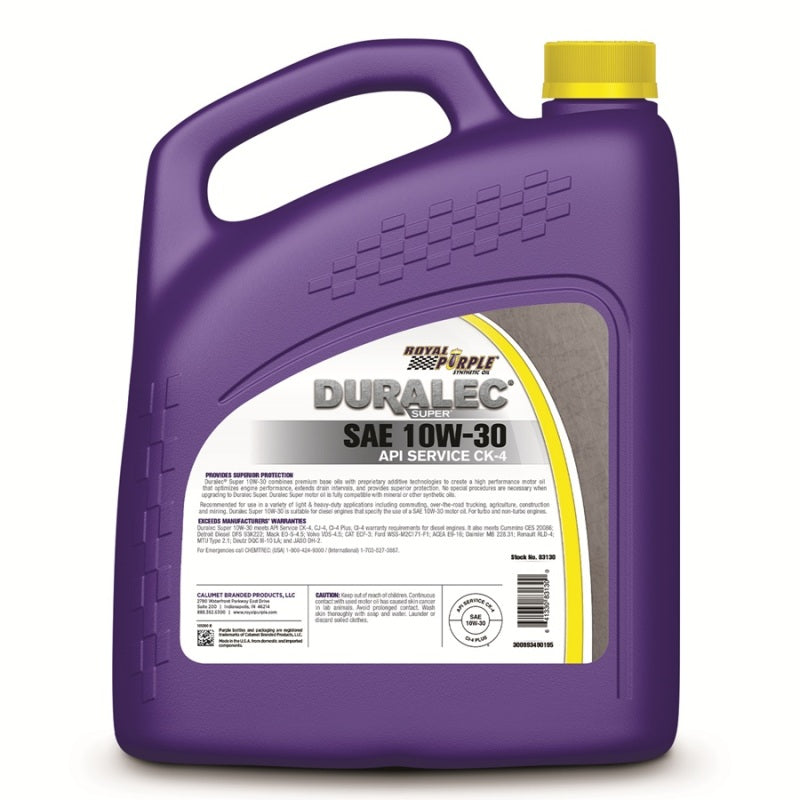 Royal Purple Duralec Super Diesel 10W-30 CK-4 Motor Oil - 1 Gallon 80130 80130 User 1