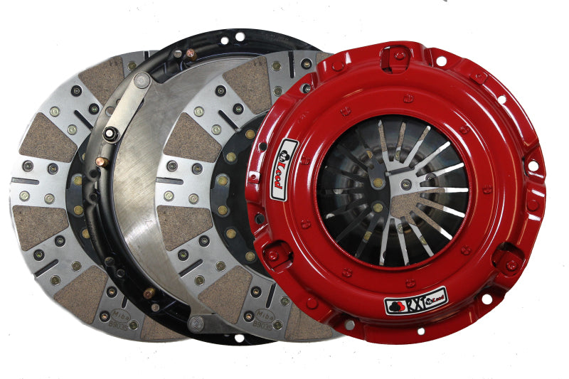 McLeod RXT Twin Disc Clutch Kit 18-19 Ford Mustang RXT 1 x 26 Spline 0 Bal w/164T 8 Bolt AL Flywheel 6333807M