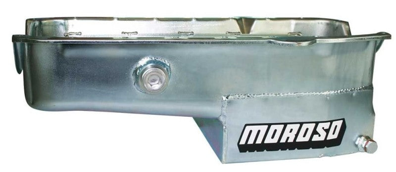 Moroso Oil Pan, SBC, O/T, Steel, Wet Sump, Fits 1980-1985 Blocks With 1 Inch 21323 User 1