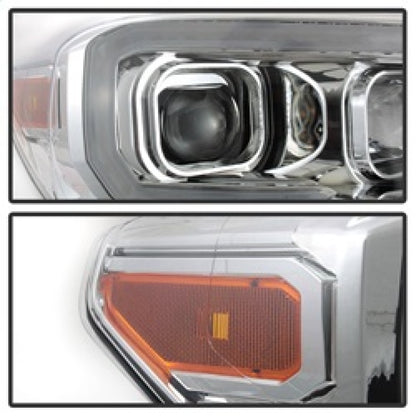 SPYDER xTune Toyota Tacoma 16-18 DRL Light Bar Projector Headlights - Chrome PRO-JH-TTA16-LBDRL-C 9039263 9039263 Photo - Unmounted