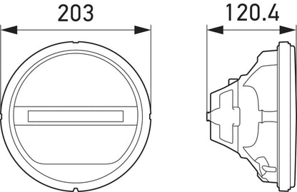 Hella Headlamp INSERT GR 1F8 241430011 241430011 Technical Drawing