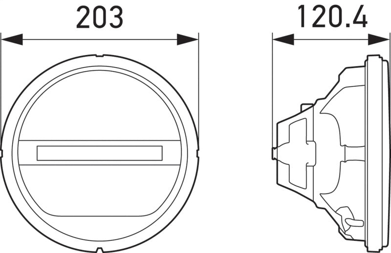 Hella Headlamp INSERT GR 1F8 241430011 241430011 Technical Drawing