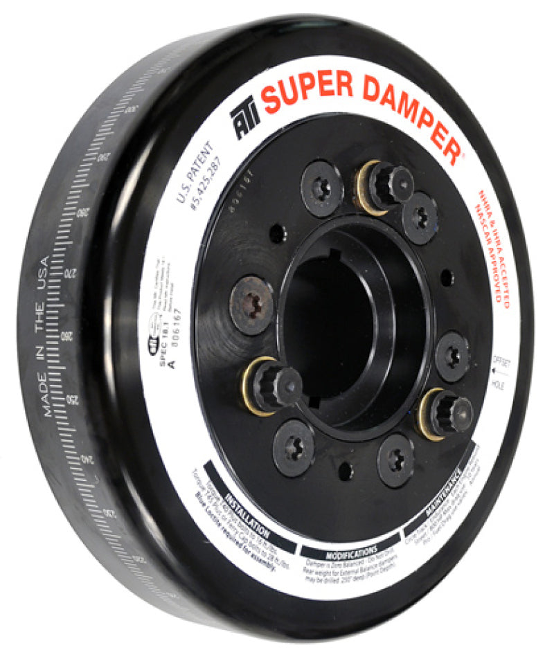 ATI Damper - 8.074in - Steel - Chevy BB - w/2nd 1/4 Key - 3 Ring - 1Pc ATI917062K ATI917062K Photo - Primary