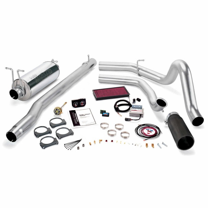 Banks Power 99.5-03 Ford 7.3L F250/350 Auto Stinger System - SS Single Exhaust w/ Black Tip 47546-B 47546-B Photo - Primary