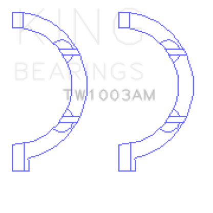 King Engine Bearings King Chrysler 345/370 OHV Hemi Thrust Washer Set TW1003AM TW1003AM Photo - Primary