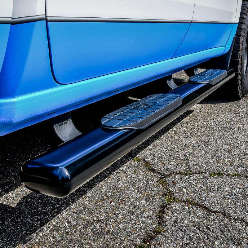 Westin 19-21 Chevrolet Silverado Crew Cab PRO TRAXX 6 Oval Nerf Step Bars - Black 21-64135 21-64135 Photo - Mounted