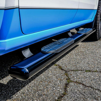 Westin 19-21 Chevrolet Silverado Crew Cab PRO TRAXX 6 Oval Nerf Step Bars - Black 21-64135 21-64135 Photo - Mounted
