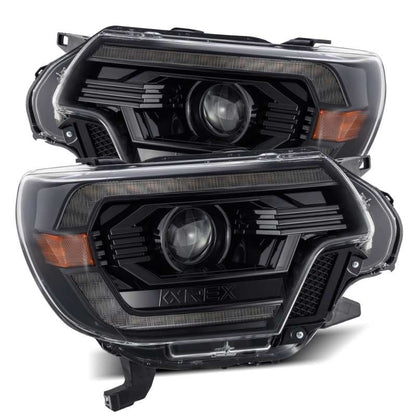 AlphaRex 12-15 Toyota Tacoma LUXX LED Projector Headlights Plank Style Alpha Black w/DRL 880750 880750 Photo - Primary