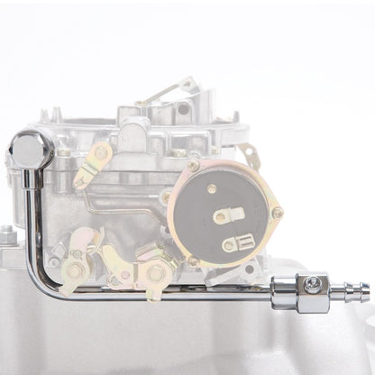 Edelbrock Fuel line, For  carburetors, 3/8" barb inlet, 1/8" NPT fuel 8126 Photo - Unmounted