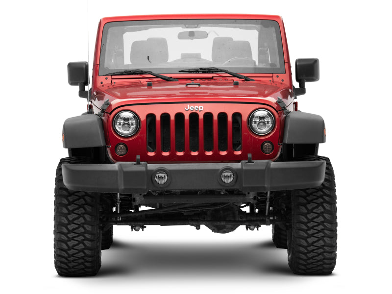 Raxiom 07-18 Jeep Wrangler JK Axial Series LED Amber Turn Signals (Smoked) J108040 J108040 Photo - Close Up