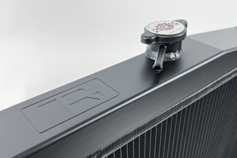 CSF Nissan R33 Skyline GT-R/GTS Full Billet Aluminum High-Performance Radiator - Black 7219B 7219B Photo - Close Up