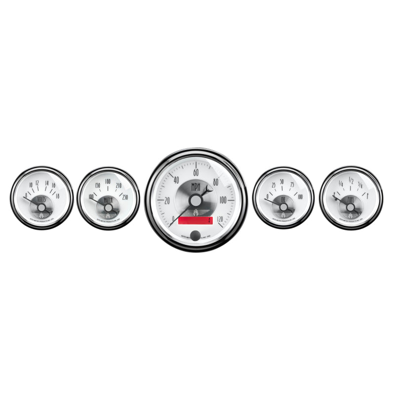 Autometer Gauge Kit, 5 Pc., 3 3/8" & 2 1/16", Elec. Speedo w/ LCD Odo, Prestige 2006 Photo - Primary