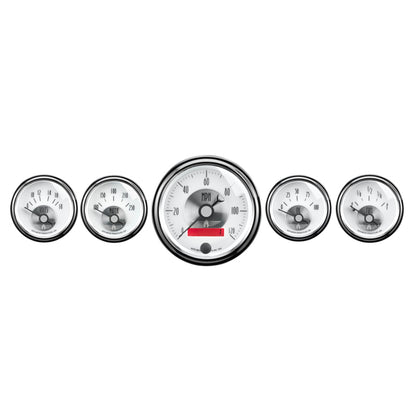 Autometer Gauge Kit, 5 Pc., 3 3/8" & 2 1/16", Elec. Speedo w/ LCD Odo, Prestige 2006 Photo - Primary