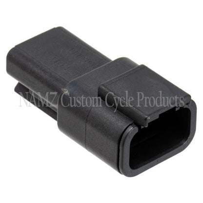 NAMZ Deutsch DTM 3-Position Receptacle w/3 Stamped Terminals & Wedgelock - Black (HD 74103-98BK) MDR-3B MDR-3B Photo - Primary