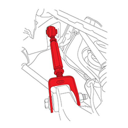 SPC Performance 11-19 Ford Explorer Adjustable Toe Arm- (Rear) 67405 67405 Line Art