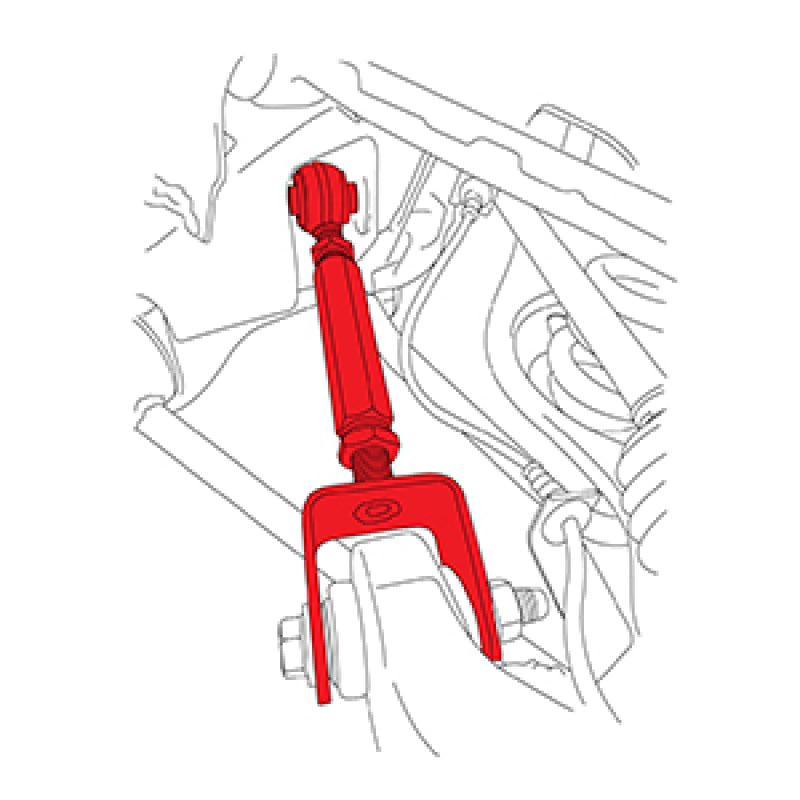 SPC Performance 11-19 Ford Explorer Adjustable Toe Arm- (Rear) 67405 67405 Line Art