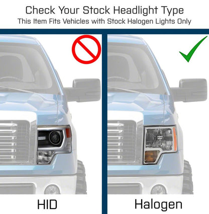 Raxiom 09-14 Ford F-150 Axial OEM Style Rep Headlights- Chrome Housing (Clear Lens) T551343 T551343 Photo - Close Up