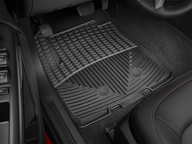 WeatherTech 2015 Chevy Colorado Extended Cab Front Rubber Mats - Black W348 Photo - Mounted