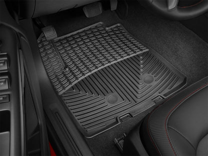 WeatherTech 2015 Chevy Colorado Extended Cab Front Rubber Mats - Black W348 Photo - Mounted