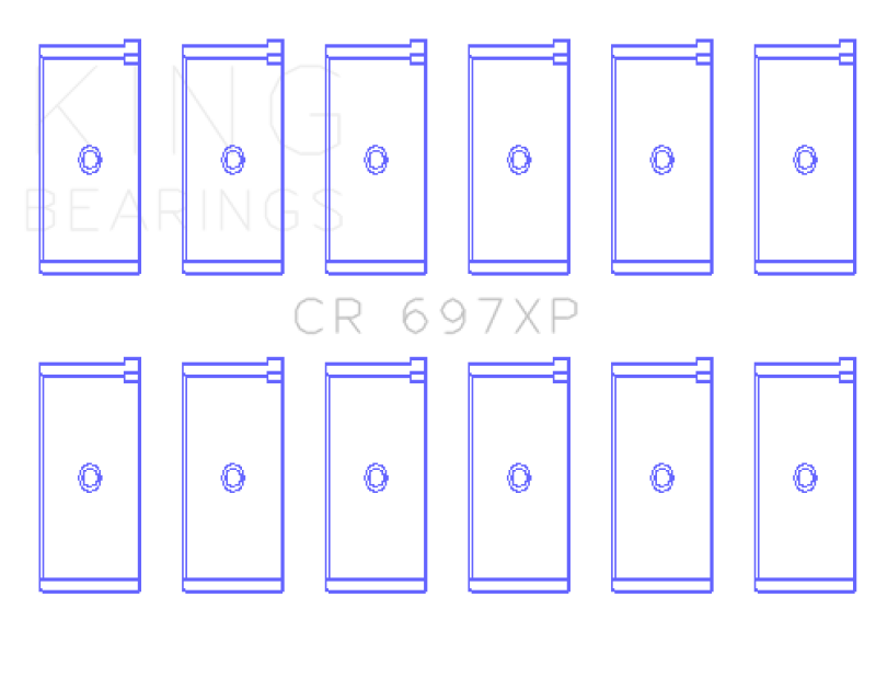 King Engine Bearings King Jaguar 4.2L (Size STD) Rod Bearing Set CR697XP CR697XP Photo - Primary