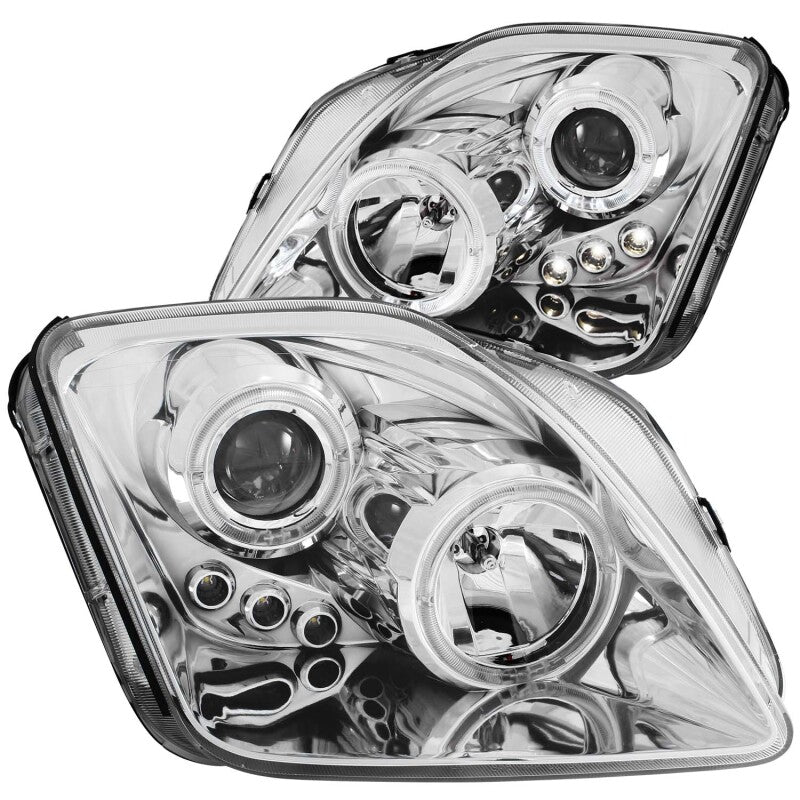 Anzo 1997-2001 Honda Prelude Projector Headlights w/ Halo Chrome w/ LED 121342 Photo - Primary