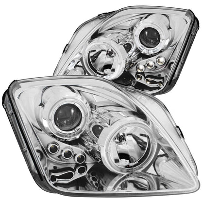 Anzo 1997-2001 Honda Prelude Projector Headlights w/ Halo Chrome w/ LED 121342 Photo - Primary