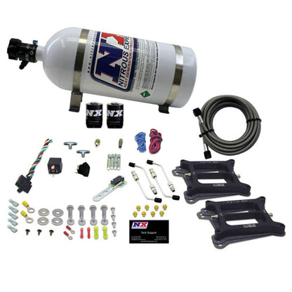 Nitrous Express Dual 4150/Alcohol Nitrous Kit (100-500HP) w/10lb Bottle 50245-10 50245-10 Photo - Primary