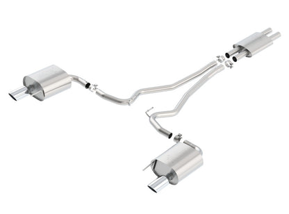 Borla ATAK Cat Back 15 Ford Mustang 3.7L V6 MT/AT 2.25in Pipe 4in Single Round Rolled Tips 140588 140588 Photo - Primary