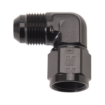 Russell -8 AN 90° Female AN To Male AN (Black Finish) 614807 Photo - Primary