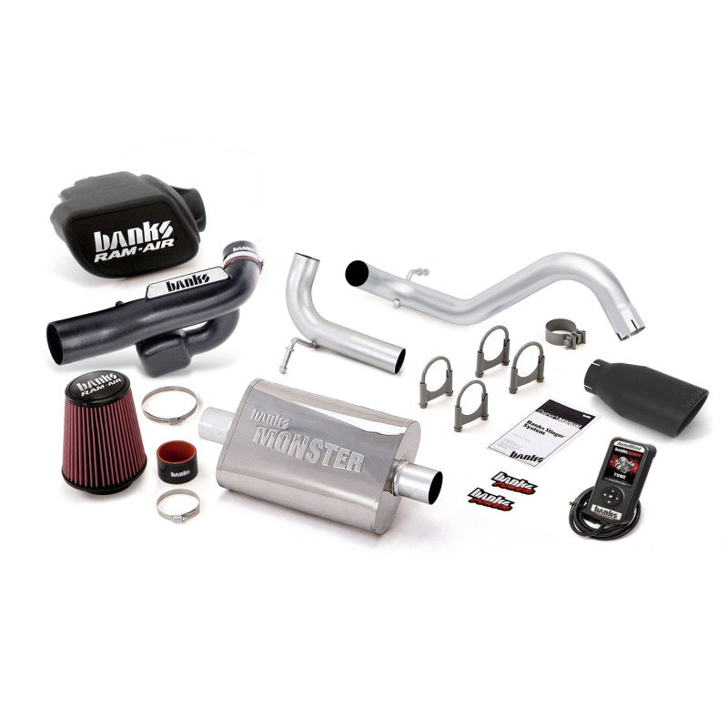 Banks Power 12-14 Jeep 3.6L Wrangler (All) 2dr Stinger Sys w/ AutoMind - SS Single 51348-B Photo - Primary
