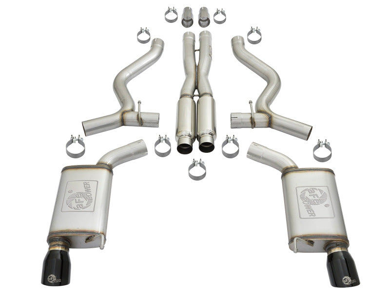 aFe  POWER MACH Force-Xp 3" Sport Toned Cat-Back Exhaust System 49-33087-B Photo - Unmounted