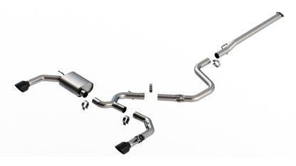 Borla 22-23 Hyundai Elantra N 2.0L 4 CYL. Turbo AT/MT ATAK Catback Exhaust Black Chrome 140925BC 140925BC Photo - Primary