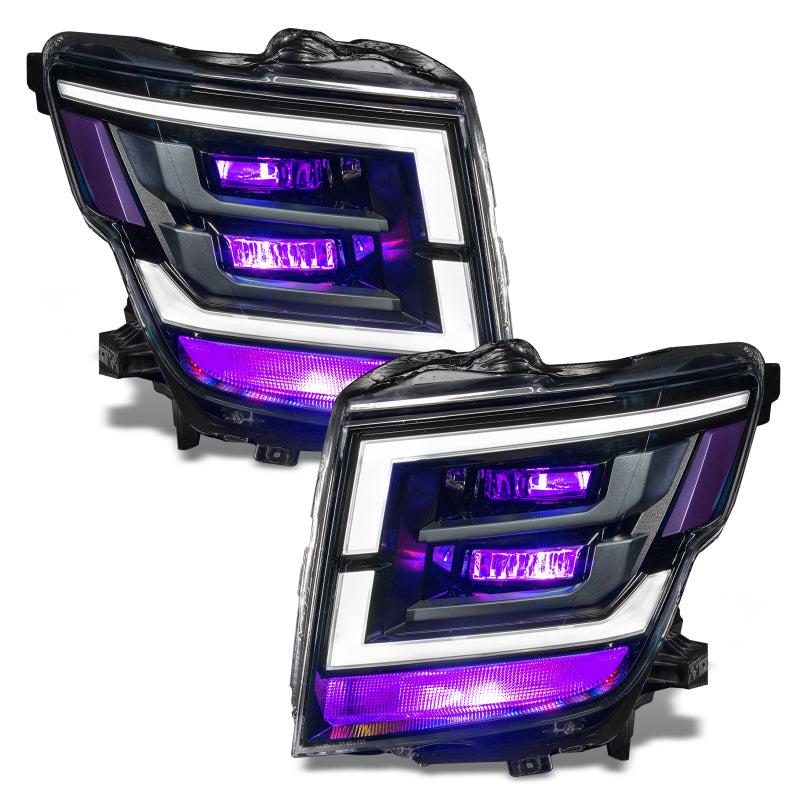 ORACLE Lighting Oracle 21-22 Nissan Titan Demon Eye RGB Headlight Upgrade Kit - ColorSHIFT w/o Controller 1464-334 1464-334 Photo - out of package