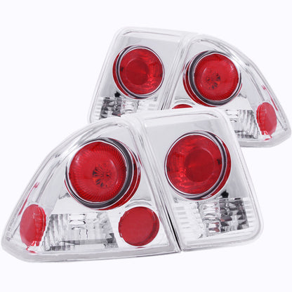 Anzo 2001-2004 Honda Civic Tail lights Chrome 221047 Photo - Primary
