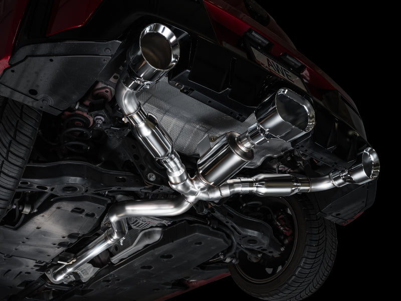 AWE Tuning AWE 23-24 Toyota GR Corolla Track Edition Catback Exhaust - Chrome Silver Tips 3020-52472 3020-52472 Photo - Mounted