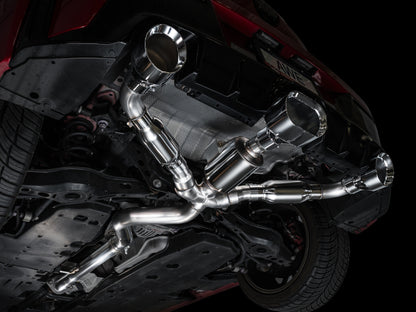 AWE Tuning AWE 23-24 Toyota GR Corolla Track Edition Catback Exhaust - Chrome Silver Tips 3020-52472 3020-52472 Photo - Mounted