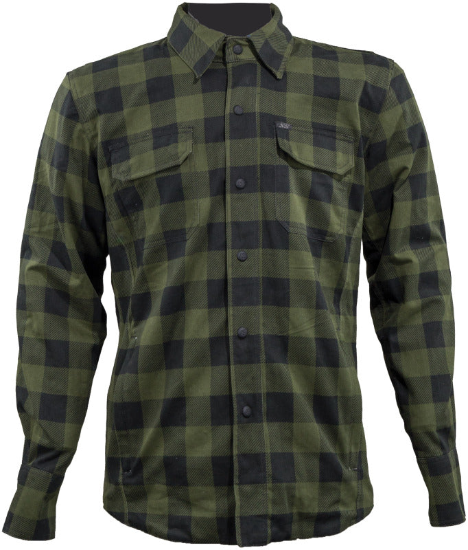 Speed and Strength True Grit Armored Motoshirt Olive/Black - 2XL 609886 609886 User 1