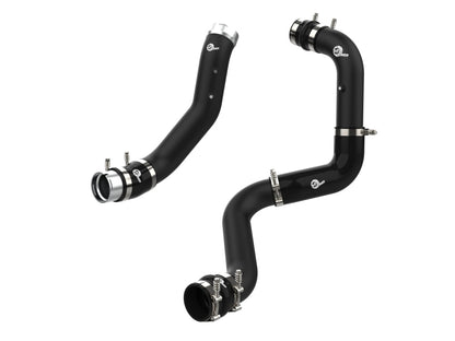 aFe 2024 GM Diesel Trucks V8 6.6L L5P BladeRunner Aluminum 3in Hot & 3.5in Cold Charge Pipe - Black 46-20704-B 46-20704-B Photo - Primary