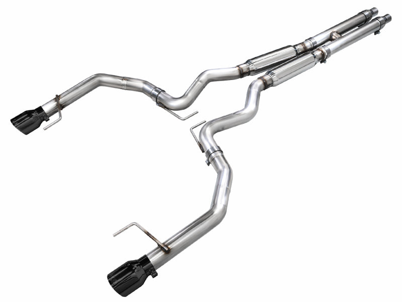 AWE Tuning AWE 2024 Ford Mustang GT Fastback S650 RWD Track Edition Catback Exhaust w/ Dual Diamond Black Tips 3020-33650 3020-33650 Photo - Primary