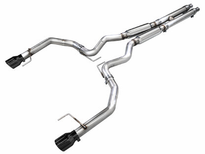 AWE Tuning AWE 2024 Ford Mustang GT Fastback S650 RWD Track Edition Catback Exhaust w/ Dual Diamond Black Tips 3020-33650 3020-33650 Photo - Primary