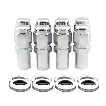McGard Hex Lug Nut (Long Shank - 1in. / Duplex) - 9/16-18 / 7/8 Hex / 2.425in. L (8-Pack) - Chrome 62822 62822 Photo - out of package