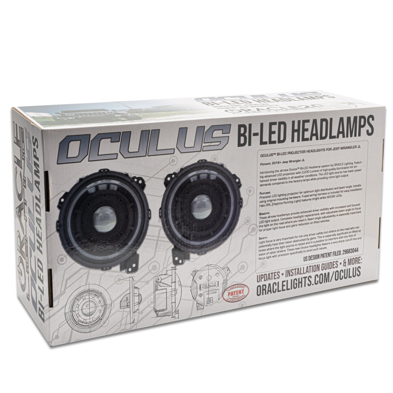ORACLE Lighting Oracle Oculus Bi-LED Projector Headlights for Jeep JL/Gladiator JT - Matte Black - 5500K 5839-504 5839-504 Photo - in package