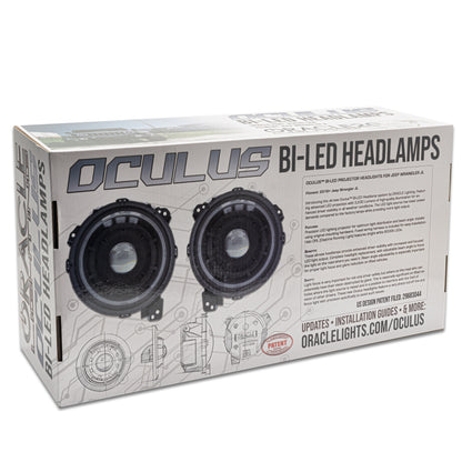 ORACLE Lighting Oracle Oculus Bi-LED Projector Headlights for Jeep JL/Gladiator JT - Matte Black - 5500K 5839-504 5839-504 Photo - in package